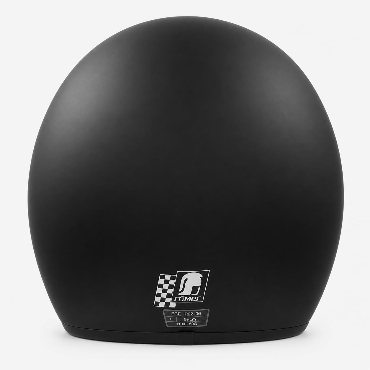 Römer Jethelm RR10701 - Motorradhelm mit Sonnenvisier + gratis klaren Visier, matt schwarz, Gr. XS-XXL
