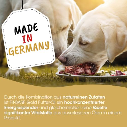 Fit-BARF Gold Futter-Öl für Hunde & Katzen 200ml