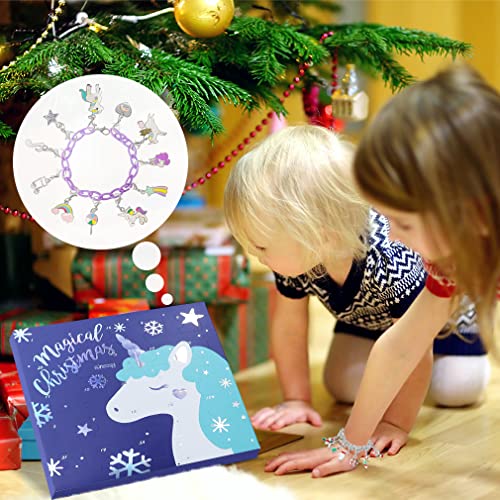 Christmas DIY Creative Charm Pendant Bracelet Necklace Advent Calendar--24 Pcs DROPS TO (MORE OPTIONS AVAILABLE) - image 2