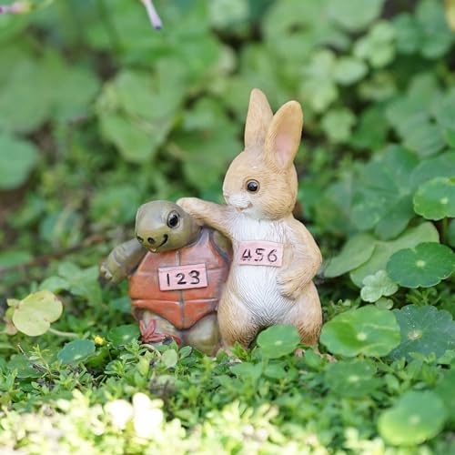 Roundot Garden Rabbit Figurine Fairy Garden Accessories