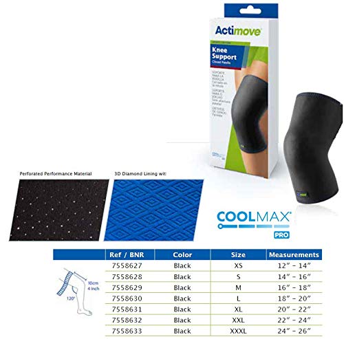 Actimove Knee Support Closed Patella 3X-Large Black