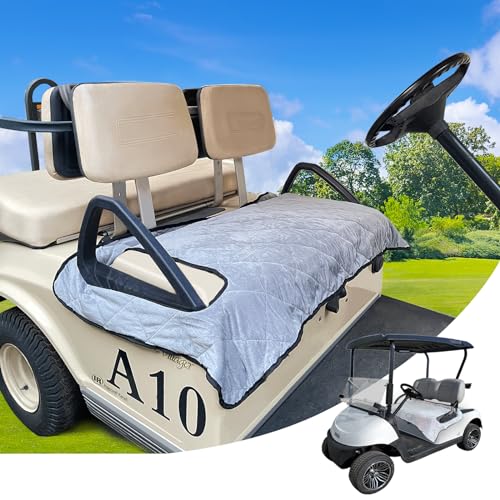 Wanaiha Golf Cart Seat Covers 2 Passenger, EZGO Golf Cart Seat Blanket, Golf Cart Seat Covers EZGO, Waterproof Portable Golf Cart Seat Covers Club Car, Travel Sports Golf Cart Accessories