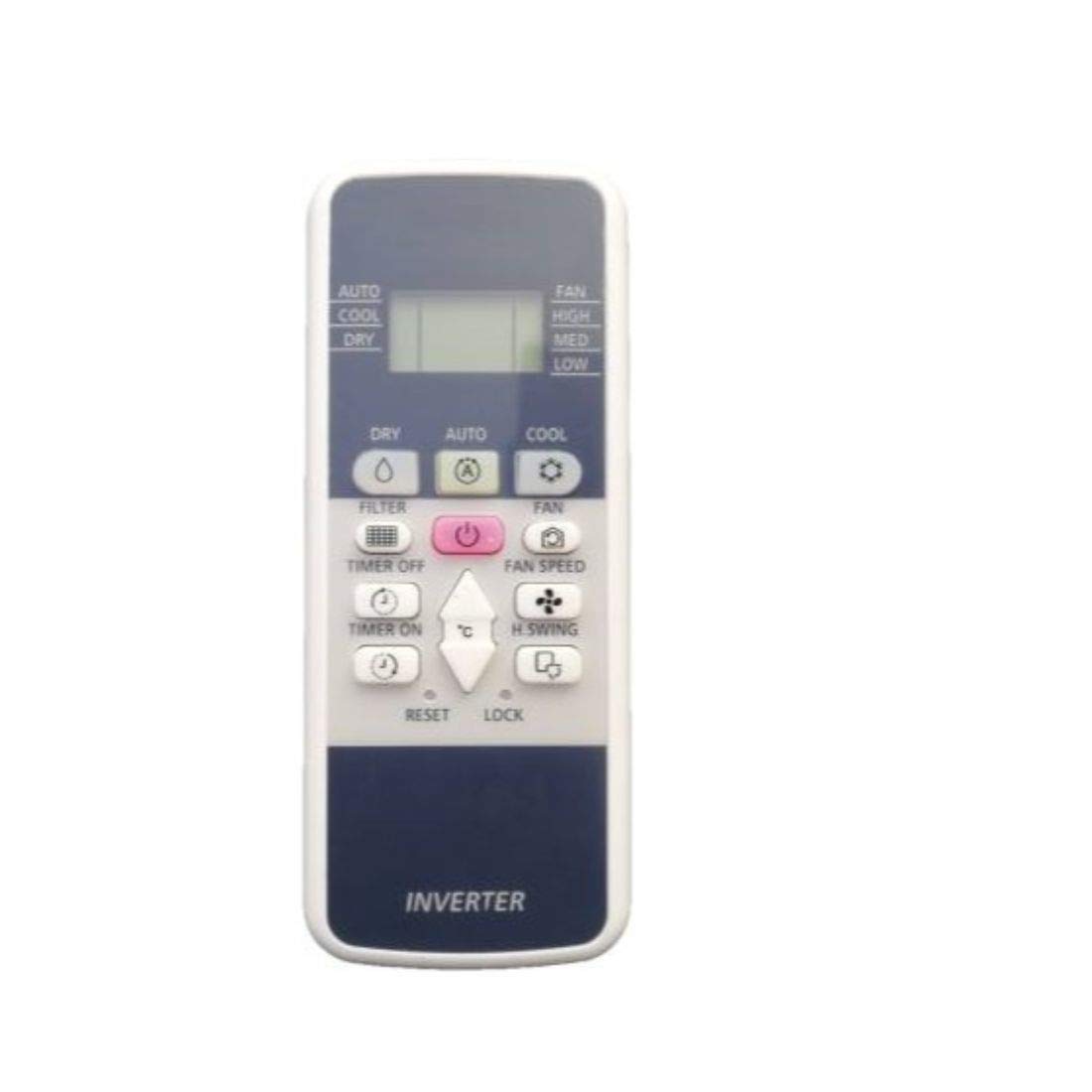 Emrse Compatible and Lightweight Design Remote Control for HITCHI Inverter AC (AC 293)(Please Match The Image with Your Ol...