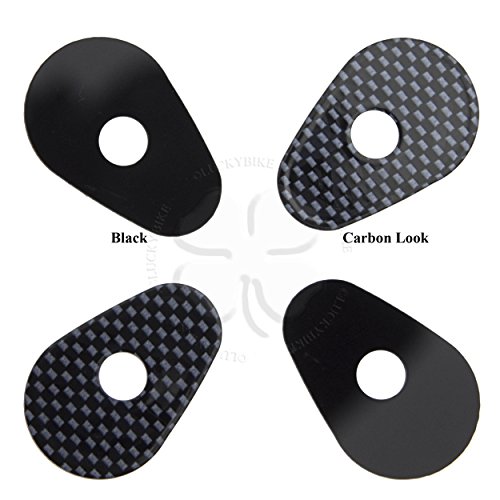 Black Carbon Stalk Turn Signal Adapter Plate For Yamaha Yzf R1 R3 Light Blinker #TOP26