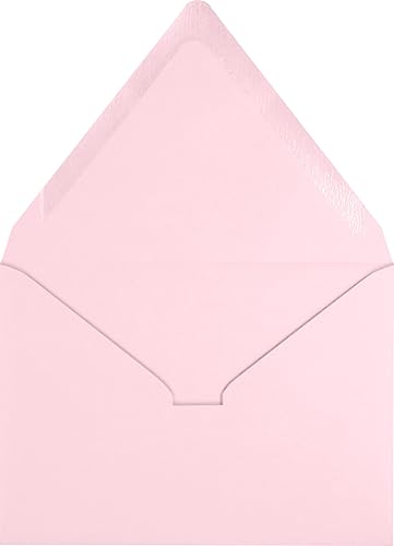 Miniatura 2 de LUXPaper Sobres de invitación con solapa de contorno A1 de 4 barras  3 58 pulgadas x 5 18 pulgadas  Rosa caramelo  Texto de 80 libras  50 cantidad