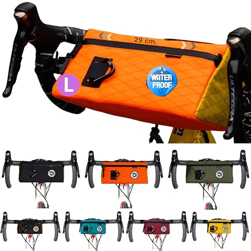 Sacoche vélo étanche ULAC 3,2L en nylon robuste avec compartiment outils et téléphone