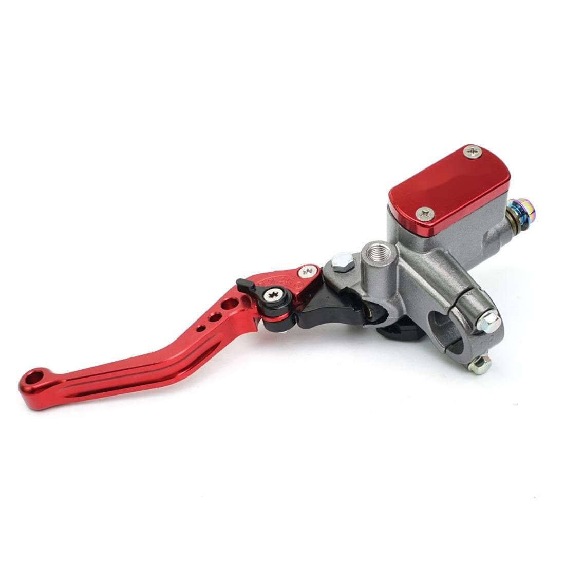 Levier d'embrayage moto hydraulique rouge 22mm anti fatigue