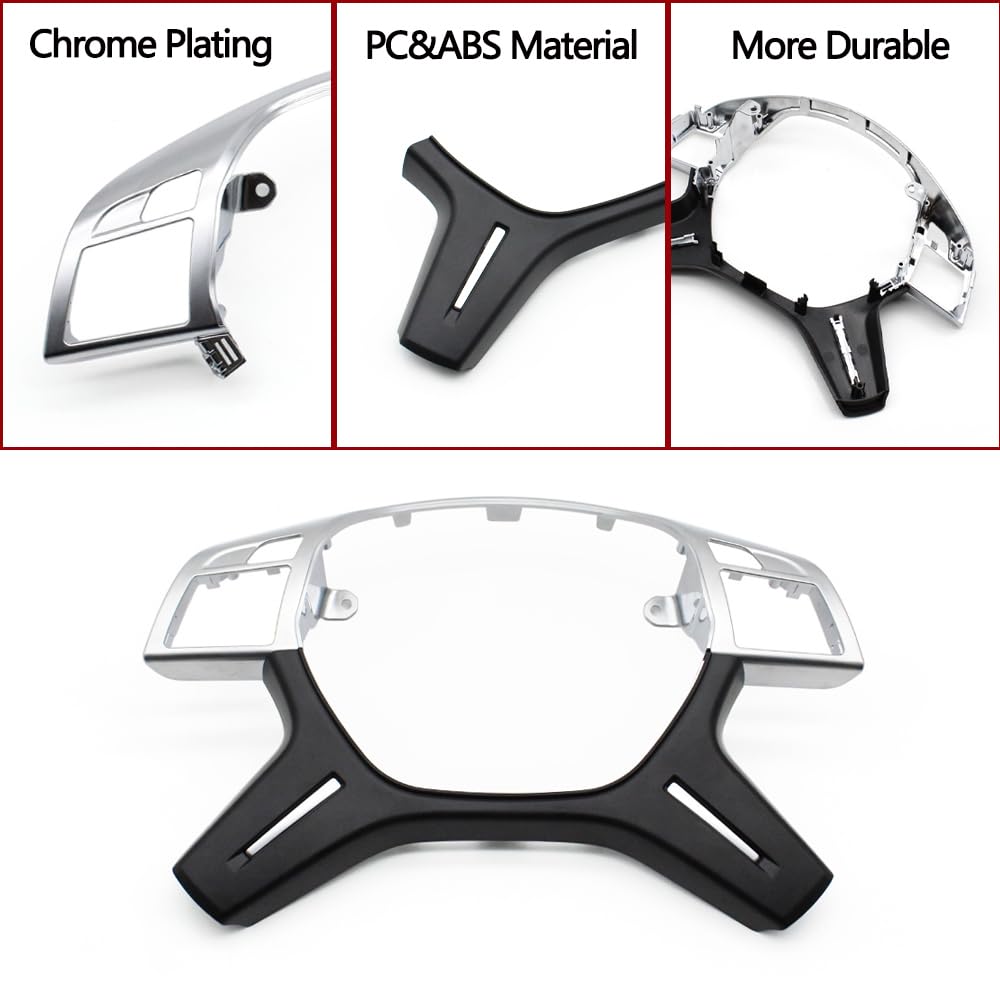 Auto Chrom Lenkrad Abdeckung Trim Panel Ersatz Für Mercedes Für 