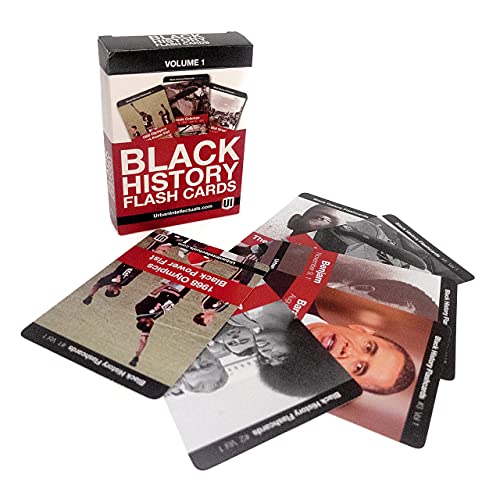 Urban Intellectuals Black History Flash Cards – Volume 1 – Education Resources – African American Heroes – Juneteenth – Black History Month – Cultural Holiday Card Game – Trivia Games And Gifts #TOP1