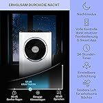 Klarstein Mobile Klimaanlage, 5-in-1 Klimagerät, Ventilator, Luftentfeuchter, Luftreiniger & Nachtmodus, App-Steuerung, Wohnung Klimaanlage mit Abluftschlauch, Air Conditioner, 11.500 BTU, weiß – Bild 4