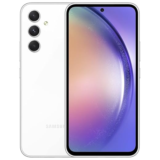 SAMSUNG Galaxy A54 5G + 4G LTE (128GB + 6GB) Unlocked Worldwide Dual Sim (Only T-Mobile/Mint/Metro USA Market) 6.4" 120Hz 50MP Triple Cam + (25W Wall Charger) (Awesome White (SM-A546M))
