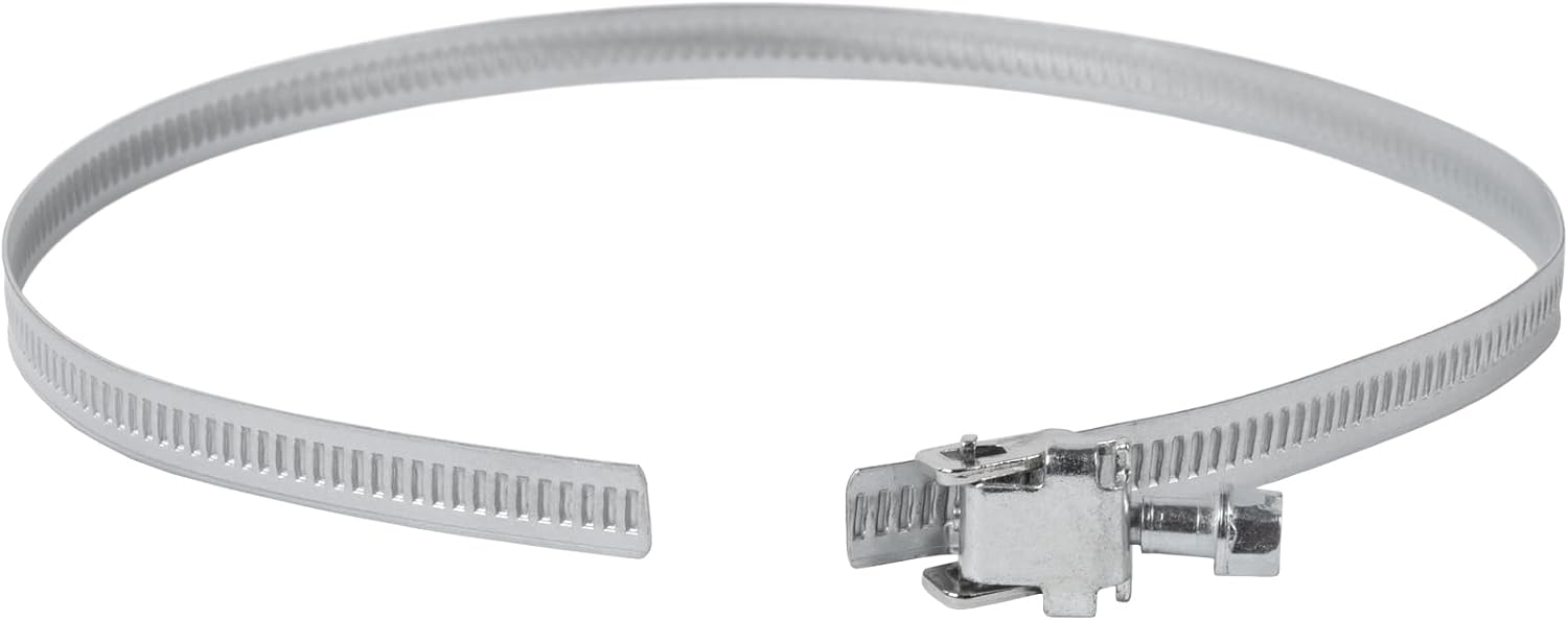 Vent Systems 5'' Inch - Pack of 20 - Adjustable Galvanized Steel Worm Gear Steel Duct Clamps - Dryer Vent Clamp - Pipe Clamp for Air Ducting, Automotive - Worm Drive Hose Clamps