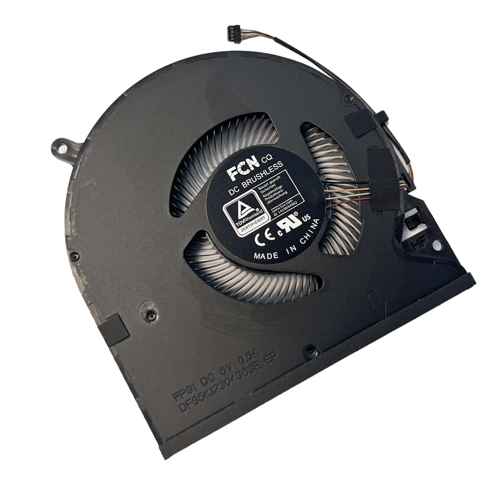 Gintai Ventola di Ricambio per Ventola di Raffreddamento CPU per Razer Blade 15 Advanced RZ09-0409 2021 RZ09-0421 2022 FPG1 DC 5V 0.5A DFS5K12304363E