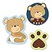 Baby Boy Teddy Bear - DIY Shaped Baby Shower Party Cut-Outs - 24 Count