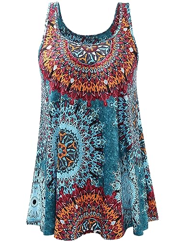Image of Air Curvey Tank Tops for Women Build in Bra Casual Flowy Tank Pleated Loose Fit S-XXXXL