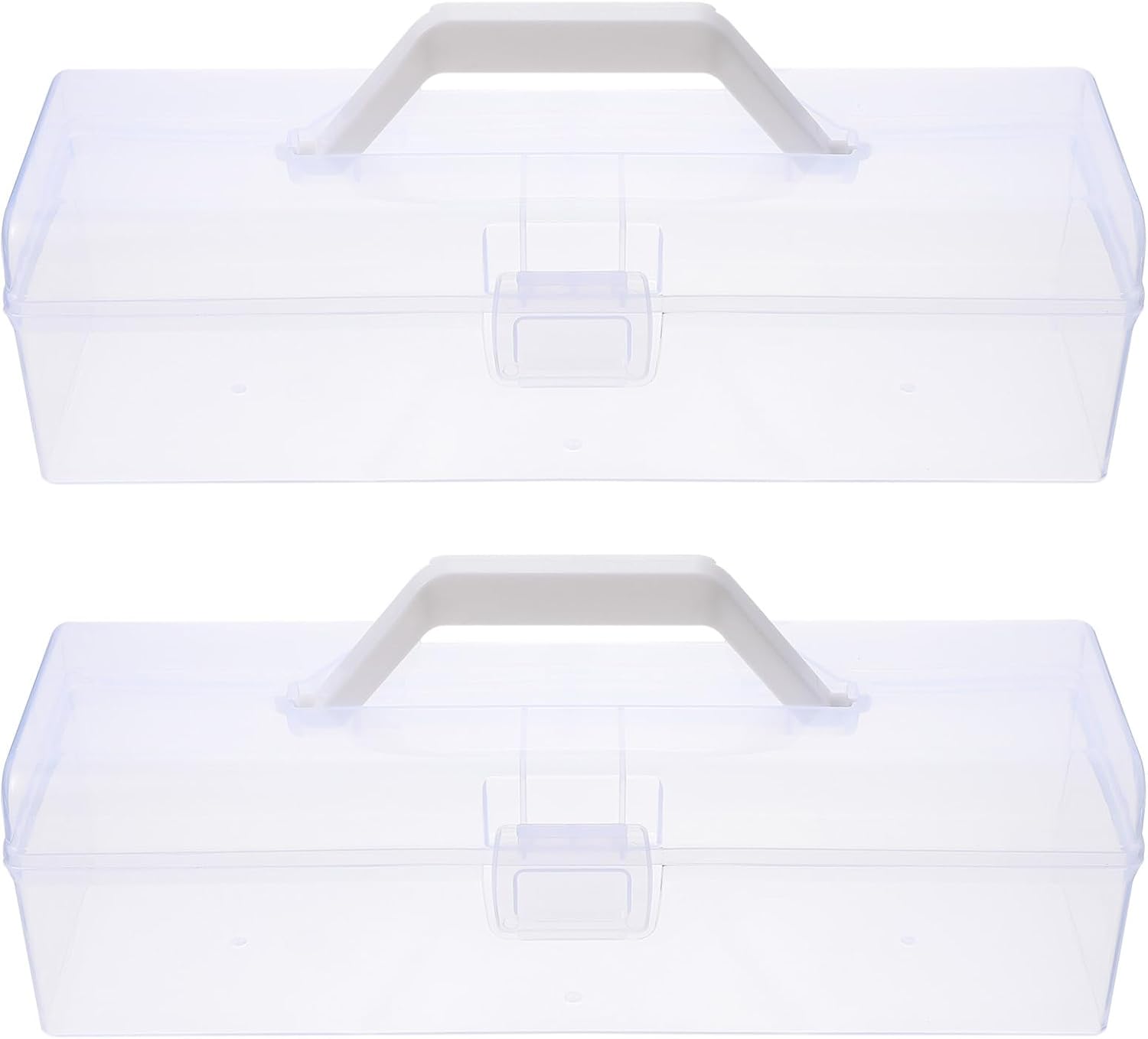 2 Pcs Calligraphy Tool Storage Box Plastic with Handle