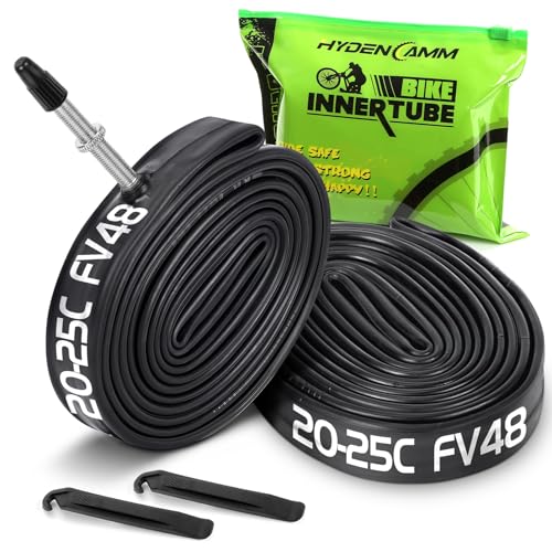 Hydencamm 2 Pack 700x20-25c FV48mm Presta Valve...