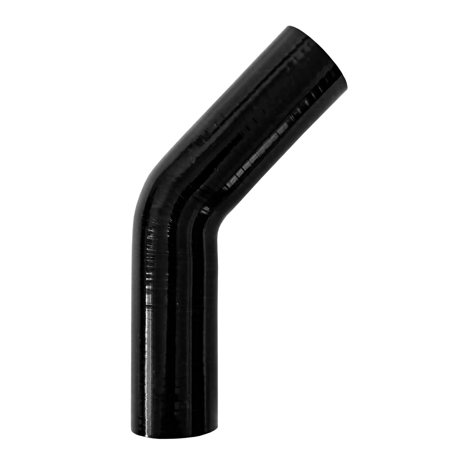Haturmyko ID 1.75 inch (45mm) 45 Degree Silicone Elbow Coupler Hose, Leg Length 4" (102mm) Universal 4-Ply Reinforced Silicone Straight Turbo Pipe