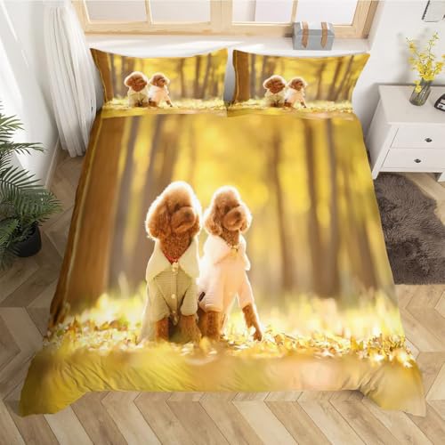 Housse de couette 200x200 peluche lit 2 personnes avec taies - 3