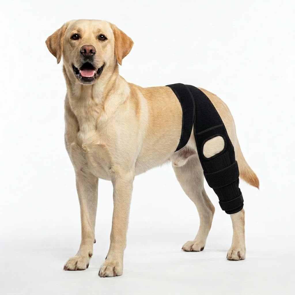 Photo 1 of Lushnessu Dog Leg Braces for Back Leg- Dog ACL Brace for Torn and Back Hind Rear Legs ACL Tear, Dog Leg Brace for Hip Dysplasia, Dog Arthritis, Luxating Patella(Size L)