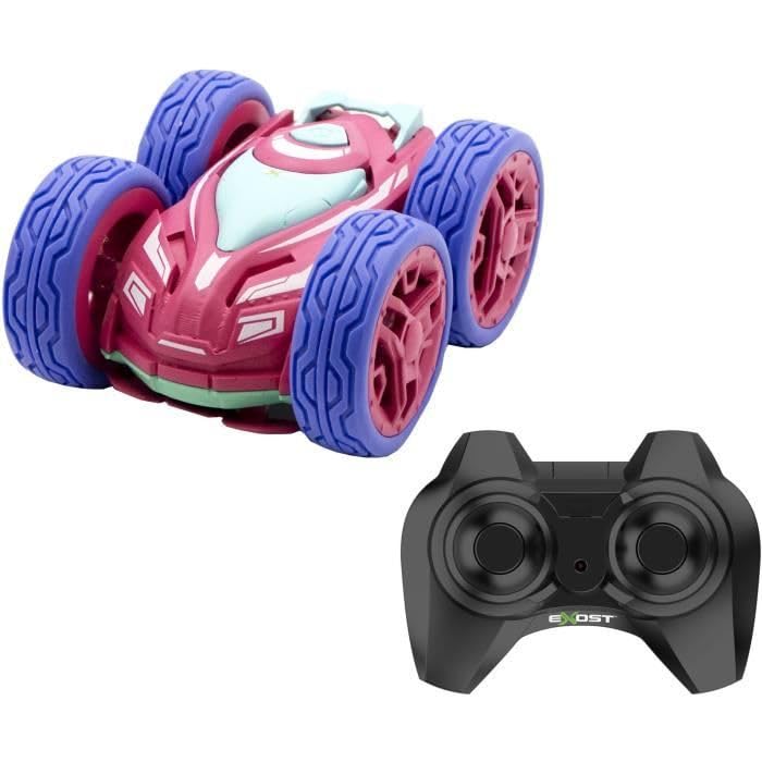 Voiture télécommandée 360 Mini Flip Rose, jouet radiocommandé antichoc