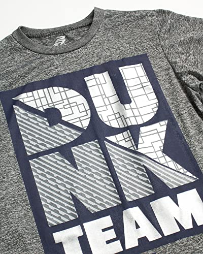 Pro Athlete Boys? Athletic T-Shirt ? 2 Pack Active Performance Dry-Fit Sports Tee (8-16), Size 8, Grey/Navy Team #TOP2