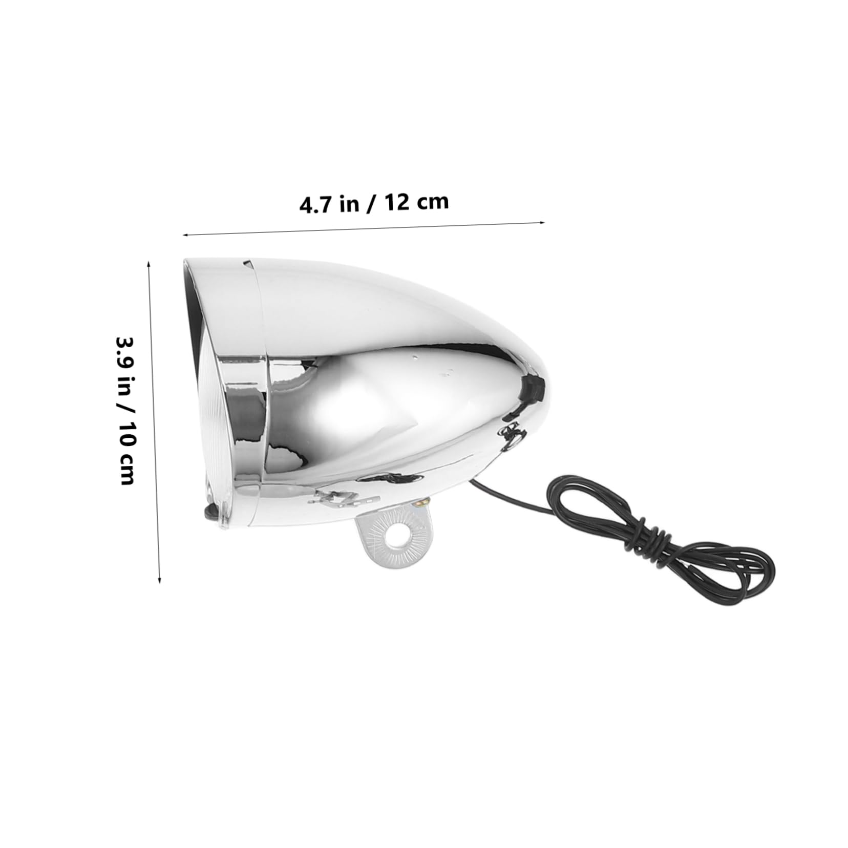 ibasenice Kit Éclairage sans Piles avec Lampe Puissante et Feu Arrière Sécurisé Accessoires avec Moteur à Friction et Support Compatible VTT Vélos