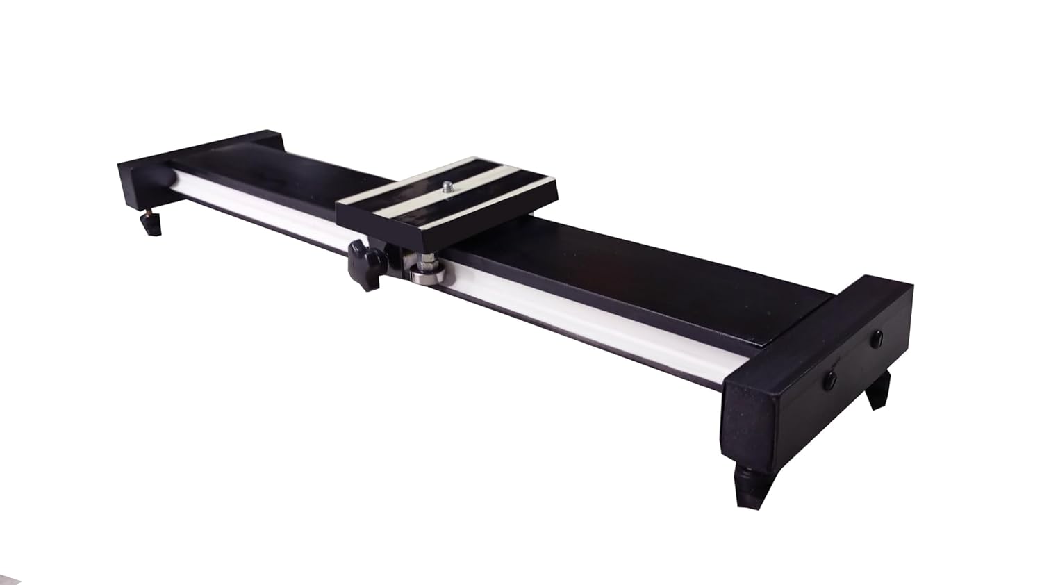 Professional Camera Slider Track for DSLR (24 Inch) Adjustable Mounting Platform, Black