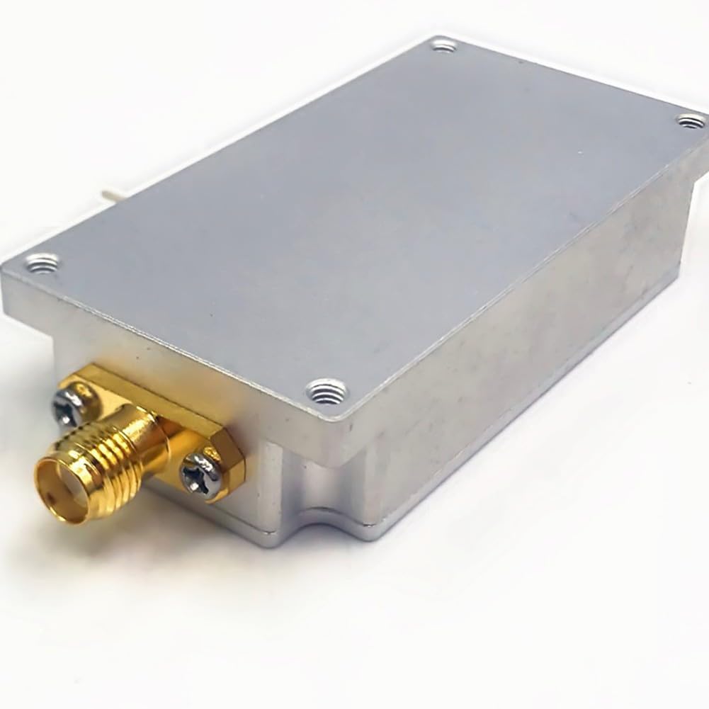 Modulo amplificatore GPS LNA 0,5-3,5 GHz per GLONASS Beidou con guadagno di 50 dB e 0,8 dB numero di rumore SMA femmina alloggiamento in alluminio per ricevitore satellitare RF Frontend