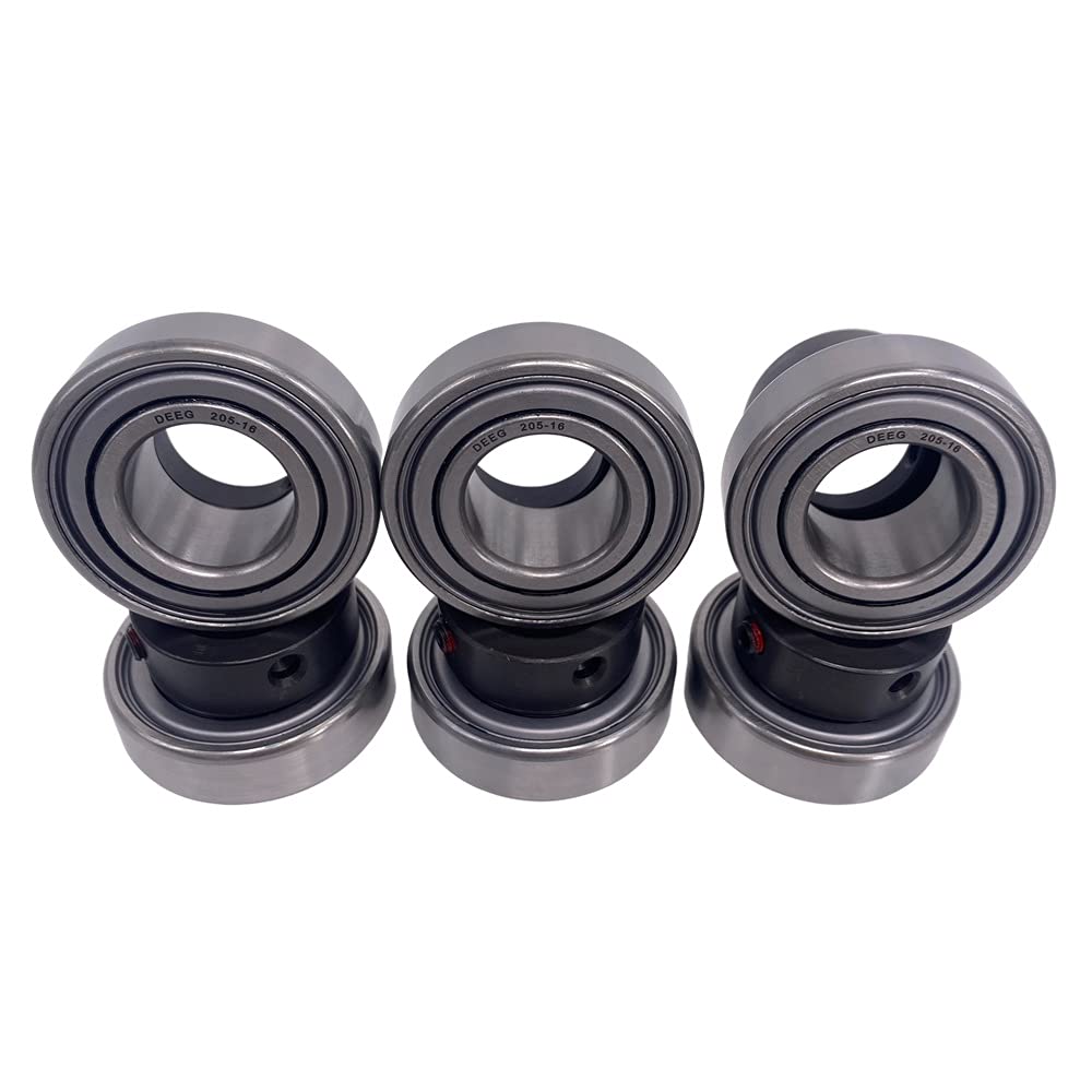 DEEG 6 piezas de repuesto de cojinete de husillo de cubierta de cortacésped CSA205-16 25.4X52X15/31mm compatible Hustler Super Z 539115279 539102677 1701 JD8597