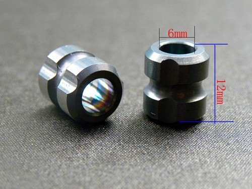 Tiking 2Pcs 13Mm Titanium Ti Knife Key Jewelry Parachute Cord Bead Pendant Lanyard-Mud Color #TOP7