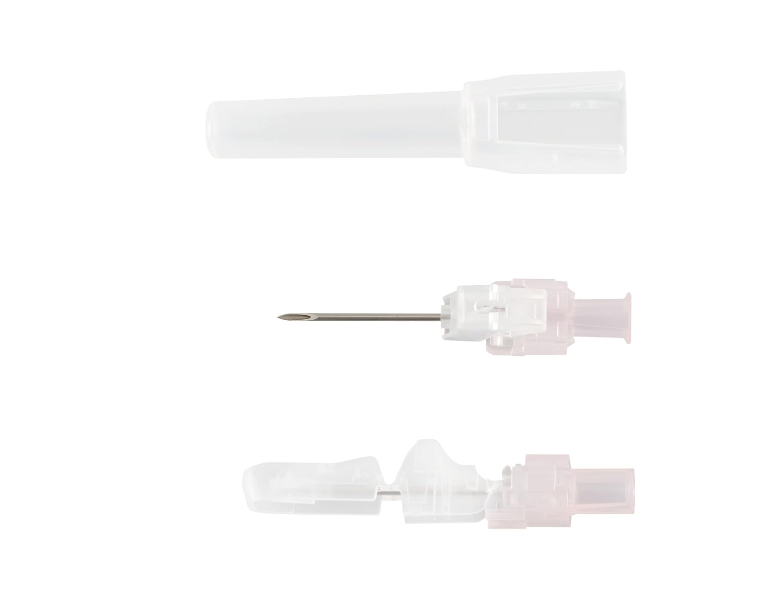 Cardinal Health™ Monoject™ Magellan™ Hypodermic Safety Needle, Pink, 18GA x 1IN, 8881850810, Box of 50