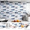 15 Carreaux Adhésifs Muraux PVC Effet Marbre 30x30 Cm - Pour Cuisine, Salle De Bain, Crédence, Lavable, Facile à Poser