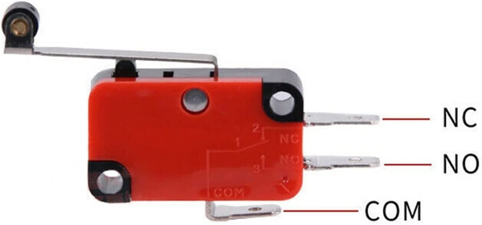 Interruptor de límite 1PCS V-156-1C25 15A El microinterruptor, botón pulsador SPDT Interruptor de límite de acción rápida momentánea, Interruptor de Viaje