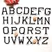 Letter A-Z Novelty Applique Patches (Iron or Sewing On) (Formal Letter)