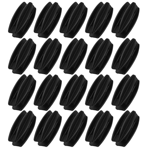 TOYANDONA Aisladores de Tensión para Cercas Eléctricas, 20 Piezas Aislantes para Postes Cuadrados Resistentes Intemperie, Soporte Aislador de Alambre para Protección Perimetral