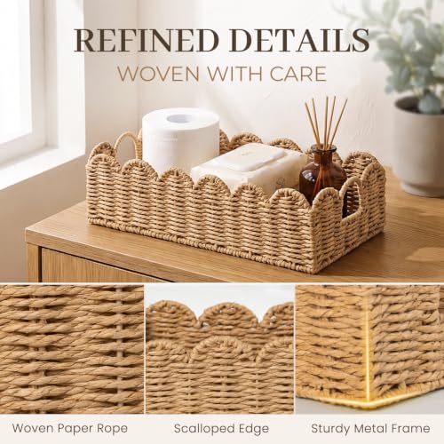 YILOBI Scalloped Toilet Paper Stora...