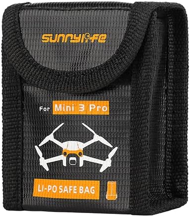 Bolsa de seguridad para batería de vuelo para DJI Mini 3 Pro, funda protectora de transporte de batería de litio segura a prueba de explosiones,