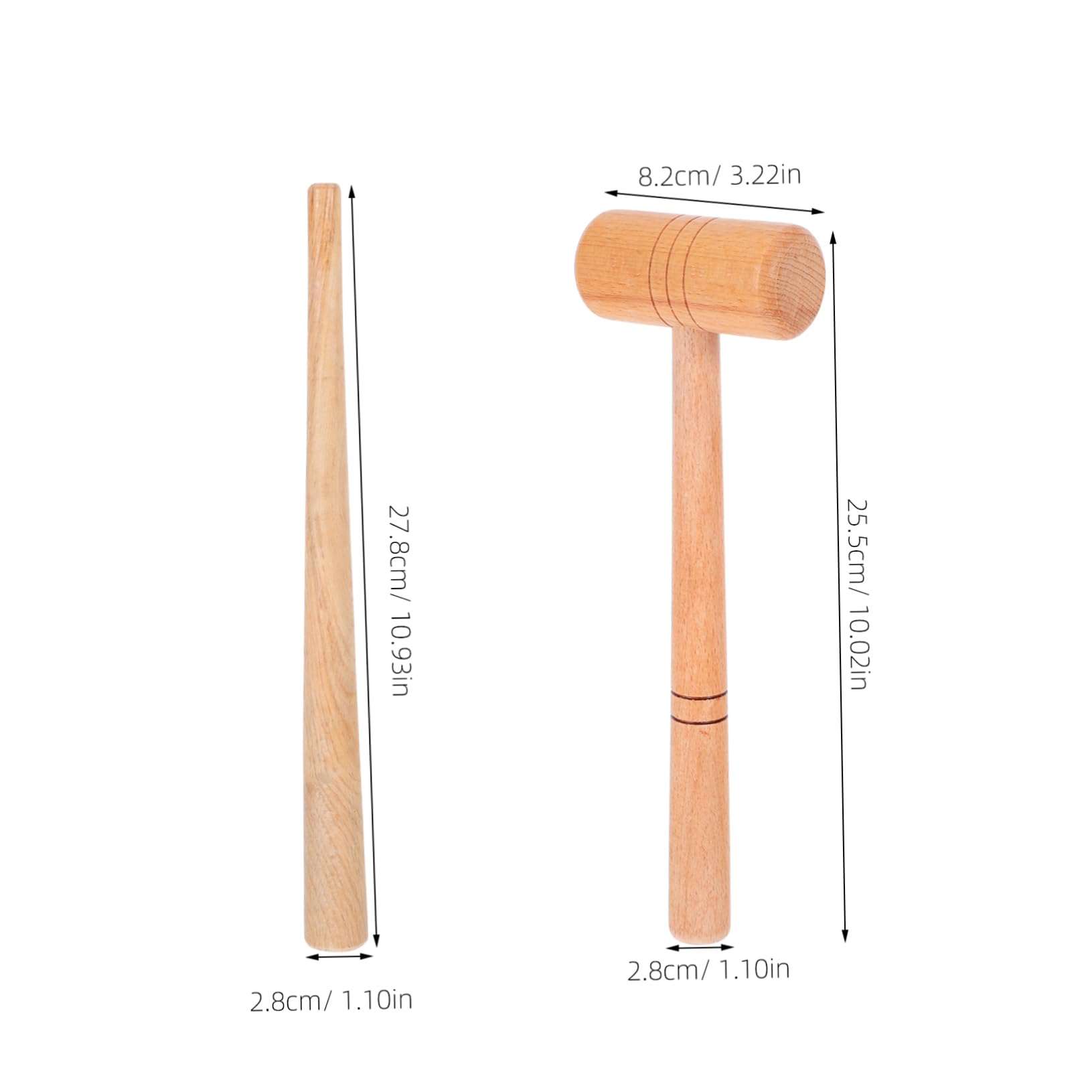 CIYODO Ring Adjuster: Wood Jewelry Hammer With Adjusting Rod - Multi-functional Jewelry Making Kit For Expanding Shaping And Repairing Rings