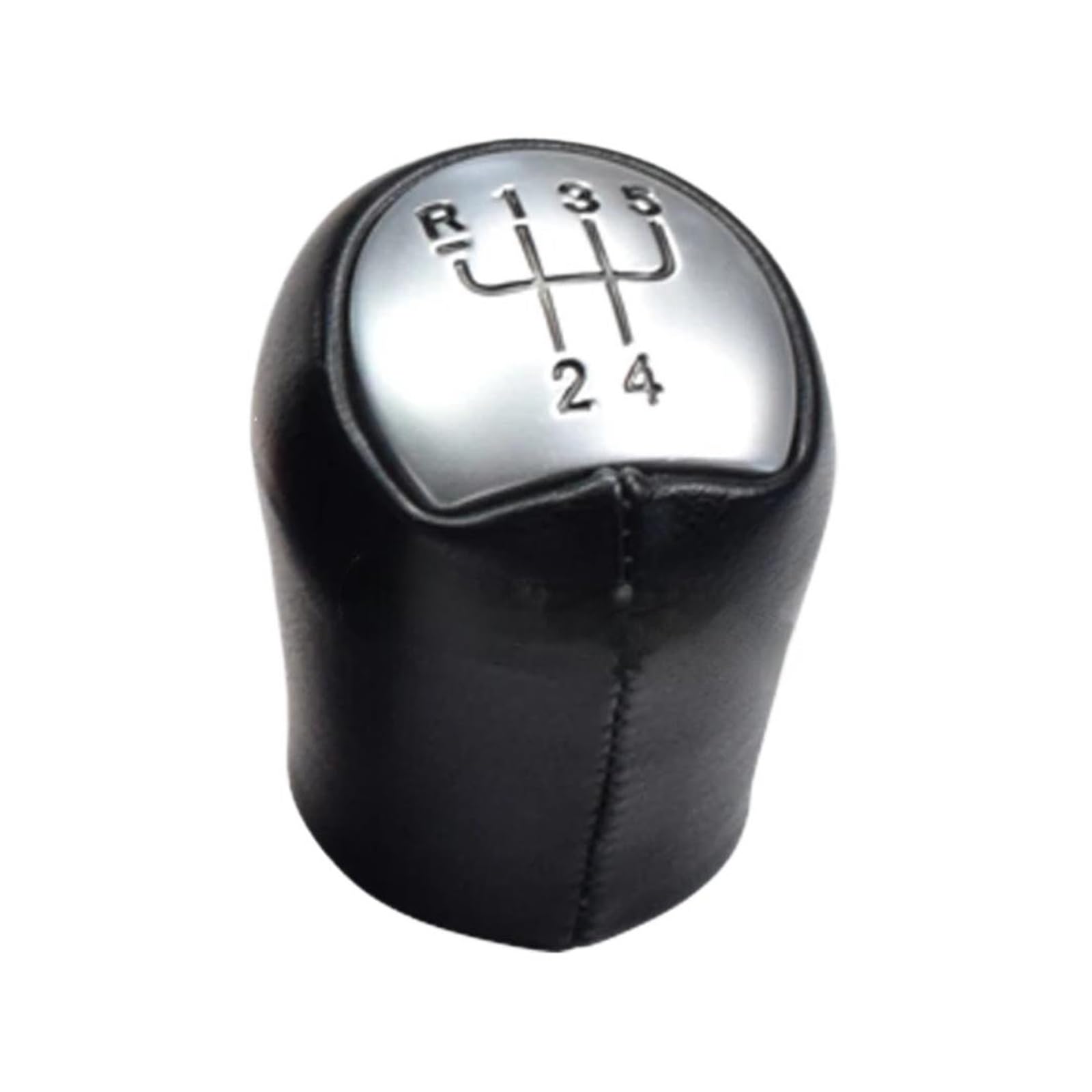 Htvtkrfgrl Leather Matte Silver For Twingo For Scenic For Megane Laguna Kangoo Shift Knob Performance