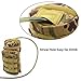 Mopaclle Tactical MOLLE Water Bottle Pouch H2O Hydration Carrie for Outdoor Travel Activities with Adjustable Shoulder Strap - Black