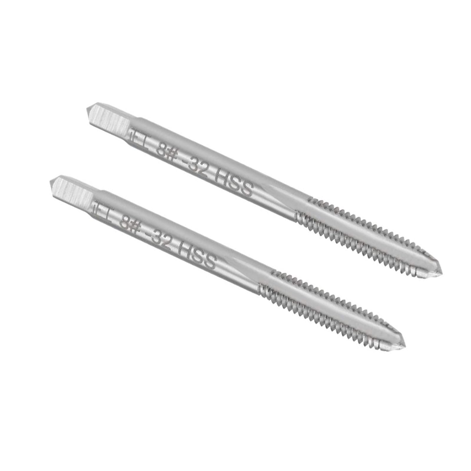 MACHSWON Machine Tap 8-32 UNC, for Drilling Machines, Tapping Machines, CNC and Milling Machines, 2B Class 3 Flutes HSS Screw Threading Milling Tap Machinist Repair DIY Tool, 2pcs
