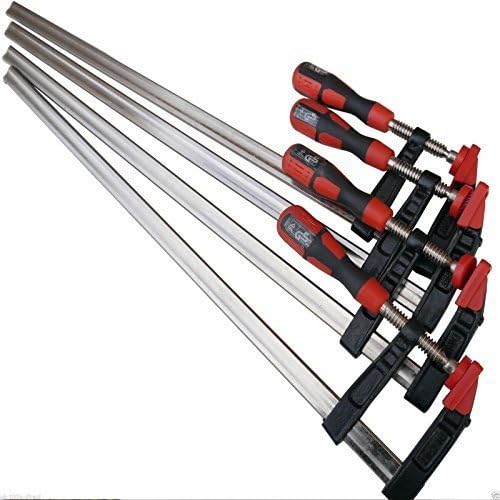 4pc F Clamp Bar Clamp Heavy Duty 600 x 80mm 24" Long Quick Slide Wood Clamp