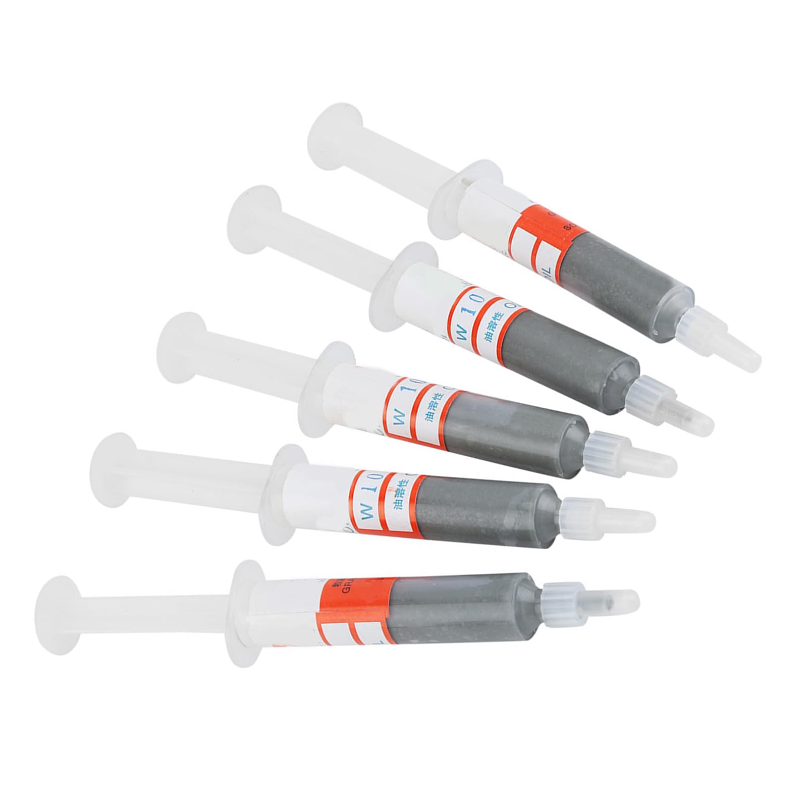 Schleifpaste, 5pcs mahlen polierende Paste mit W0.5 bis W40 320 bis 10000 Körnchen für Metallholzschmuck Polising (W10 (1000 Mesh normaler Politur))