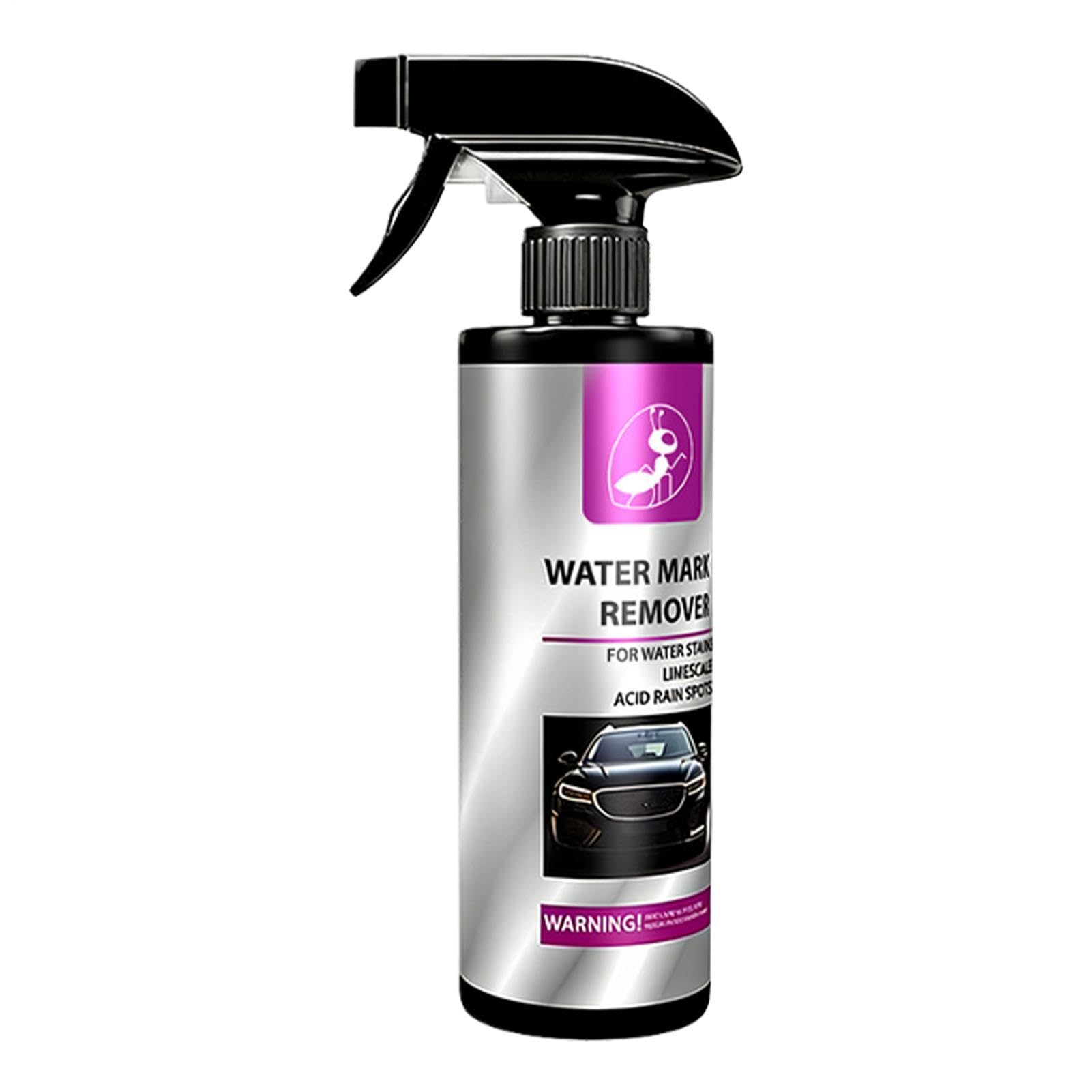 Nettoyant Anti-Taches d'Eau pour Voiture | Spray Détachant pour Véhicule - Anti-Calcaire pour Vitres Auto Miroir Peinture | pour Automobile, Berline, SUV, Camion, Atelier, Garage, Domicile,