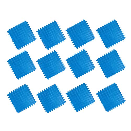 Tapetes interligados Besportble, 12 peças, tapetes intertraváveis, laváveis, tapetes de chão, tapete