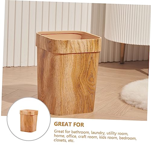 Bote de basura rectangular Chocolate 10L DOITOOL miniatura 3