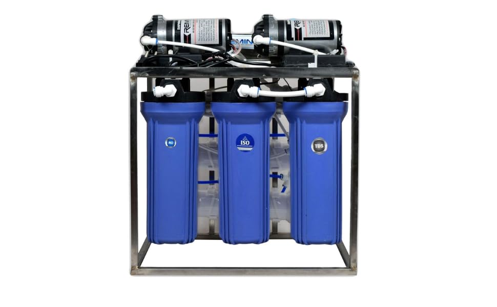 AQUA 25 LPH Commercial RO + UV Water Purifier with Double Pump Purification and Fully Automatic Function, TDS Adjuster, Blue