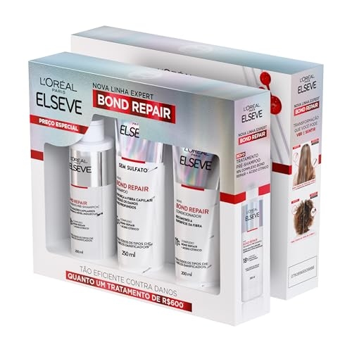L'Oréal Paris Elseve Bond Repair Kit Tratamento Completo Reparação Molecular com Ácido Cít... L'Oréal Paris Elseve Bond Repair Kit Tratamento Completo Reparação Molecular com Ácido Cít...