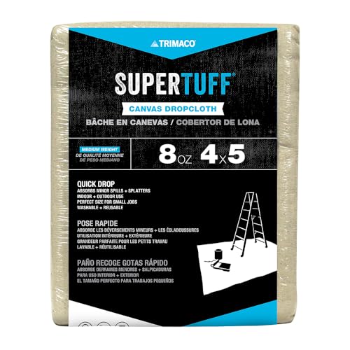 Trimaco SuperTuff Canvas Drop Cloth (4ft x 5ft)